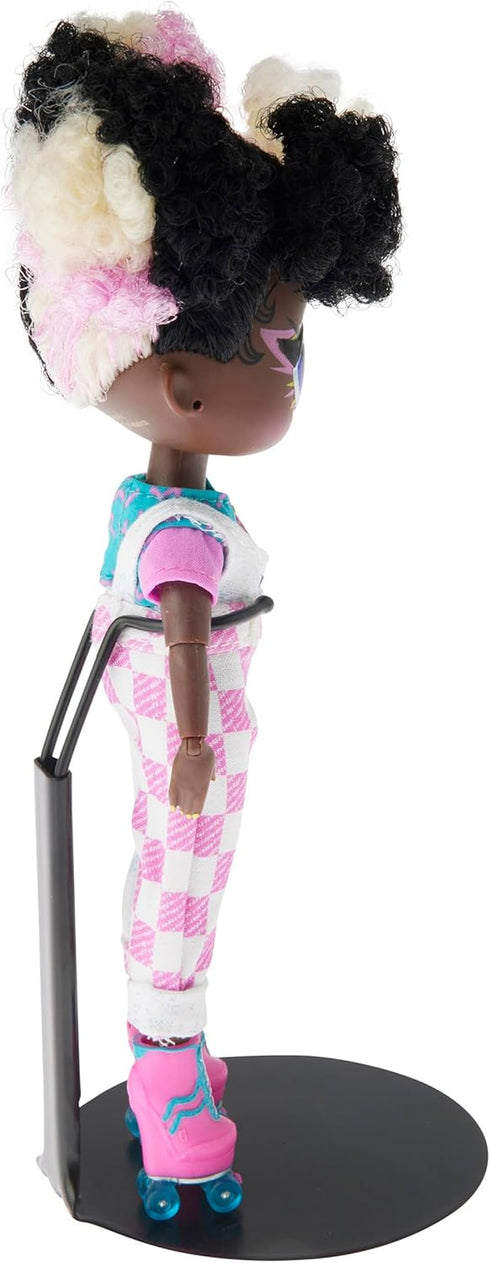 Plymor DSP-4125B Black Adjustable Doll Stand, Fits 7-9 Inch Slim Waist Dolls, Pack of 6 for Action Figures