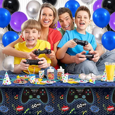 Blue Black Purple Balloon Arch Garland Kit - 125PCS for Video Game Birthday Decorations