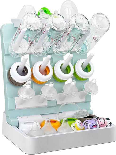 Baby Bottle Drying Rack, Vertical Standing Bottle Dryer Rack Holder-Space Saving Baby