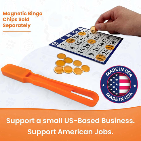 MR CHIPS Magnetic Bingo Wands - 7 Colors, Ideal for Bingo, Science Experiments, and Sewing Supplies