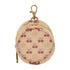 PYBUG Cherry Round Pacifier Storage Case, Polyester & TPU Lined with Hook Buckle,