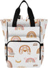 BOESI Boho Rainbow Diaper Bag Backpack, Mommy Bag, Multifunctional Diaper Backpack, Travel Backpack,