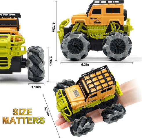 GMPAJHL Car,1:18 2.4GHz 4-12,WD 4+ Remote Control Off-road Monster Truck RC for Boys All Terrain Truck Remote Control