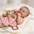 3-in-1 CREVENT Baby Lovey Blanket with Teether & Rattle | Plush Chewable Animal Head Security Blanket, Birthday Gift