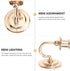 2PCS 1: 12 Beaupretty Dollhouse Chandelier Miniature Dollhouse Lights Miniature Wall Sconce for DIY Landscape Garden