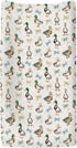 ZoUbqchY 32''16'' Vintage Duck Bows Floral Changing Pad Covers for Baby Girls Boys Green Mallard Ducks Fitted Changing