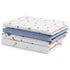 Delta Children 100% Cotton Flannel Baby Receiving Blankets for Girls and Boys, 30x30 Inches (Pack of 4), Space