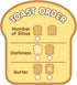 Set (9 Melissa & Doug Bread and Butter Toaster pcs) - Wooden Play Food and Kitchen Accessories