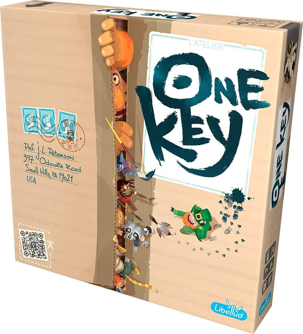 One Key Board Game - Cooperative Deduction and Image Interpretation Game! Fun Family Game for Ages 8+, 2-6 Players