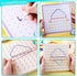 LovesTown Wooden Geoboard, Montessori Educational Toy 9x9 Graphical Geo Board with Rubber Bands for Kids