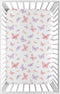 Sweet Jojo Designs Baby Fitted Mini Crib Sheet (Pink/Purple Shabby Chic Butterfly)
