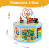 9-in-1 1+ 1-2 Wooden Activity Cube Montessori Toys for Year Old Boys Girls Educational Learning Toys for Toddlers Age