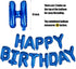 Happy Birthday Balloon Banner, 16 Inch 3D Letter Aluminum Foil Inflatable Kit for Party Decor
