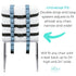 Portable High Chair for Travel - Extra Long Straps- Travel High Chair Seat Safely Attaches to Most Chairs - Toddler