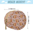 Sinestour Fall Squirrel Acorn Print Pacifier Holder Case for Diaper Bag Portable Travel Pacifier Storage Case with Clip