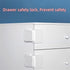 Cabinet Lock for Children - Safety Lock for Cabinets, Drawers, Refrigerators, Windows, Easy to Install (5 Flat Lock + 5