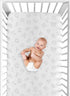 Sweet Jojo Designs Grey Alphabet Boy or Girl Gender Neutral Unisex Baby Fitted Crib Sheet for Infant Newborn Nursery