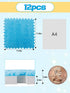 12 (11.8", pcs Thickened Plush Foam Interlocking Floor Mats, Foam Mats for Floor Baby with Edgings, Soft Anti-Slip