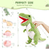MorisMos Giant Dinosaur Stuffed Animal with Babies Inside, 23.6'' Big T-Rex Mommy with 3 Baby Dinos
