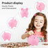 Large Cute Plastic Piggy Banks, Unbreakable Coin Bank for Girls and Boys, Fun Gifts for Birthday, Festival, Baby Shower