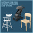 Todays Kids Baby High Chair Cover Pad - Cushion for Wooden high Chairs, High Chair Cover Replacement, Machine Washable