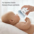 5.4oz 2 Pack, 1 yanyoyo Natural Glass Baby Bottle for Breastfeeding Babies, Anti-Colic Baby Bottle with Natural