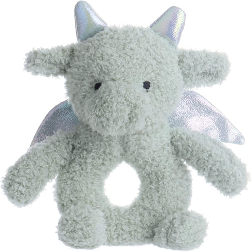 Apricot Lamb Baby Dragon Dinosaur Soft Rattle Toy: Plush Stuffed Animal for Newborn (Dragon, 6 Inches)