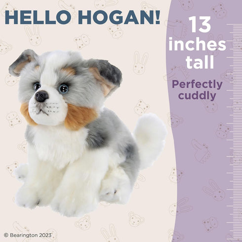 Bearington Hogan The Australian Shepherd Stuffed Animal, 13 Inch Puppy
