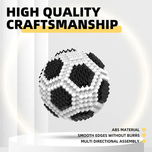 Set, 3D 14 15 16 (437 KADELE Soccer Building Block Adults challenging STEM Block Decorations, Miniature Educational