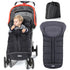 Orzbow Universal Footmuff for Stroller, Waterproof Winter Baby Bunting Bag, Black