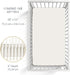 100% Frankie Fitted Crib Sheet Organic Cotton for Baby & Toddler Mattress, Soft & Breathable for Girls, Boys, Ivory