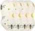 decor gift 4 Pack 22x11in Cotton Muslin Baby Burp Cloths Soft Touch Bees Beige Moon Stars Starry Feeding Cloth