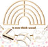 4 Pieces Boho Nursery Cloud Star Wall Decor Wooden Babyroom Moon Rattan Wall Decor Wooden Rainbow for Children Baby