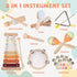 Set 18 1-3, 1 2 3 Baby Musical Instruments - Montessori Wooden Month Old Baby Musical Toys, Toddler Percussion