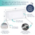 hiccapop Convertible Bed Rail for Toddlers, Baby with Reinforced Anchor Safety
