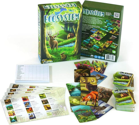 Ecosystem - A Family Card Game about Animals, their Habitats, and Biodiversity - Card Game for Kids 10+ and Adults - Family Games - Kids Board Games for Environmental Science Class - Fun Board Games