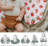 Summer Red Strawberries Baby Nursing Pillow Covers for Boy Girl Watercolor Strawberries Fruit Nursery Slipcovers