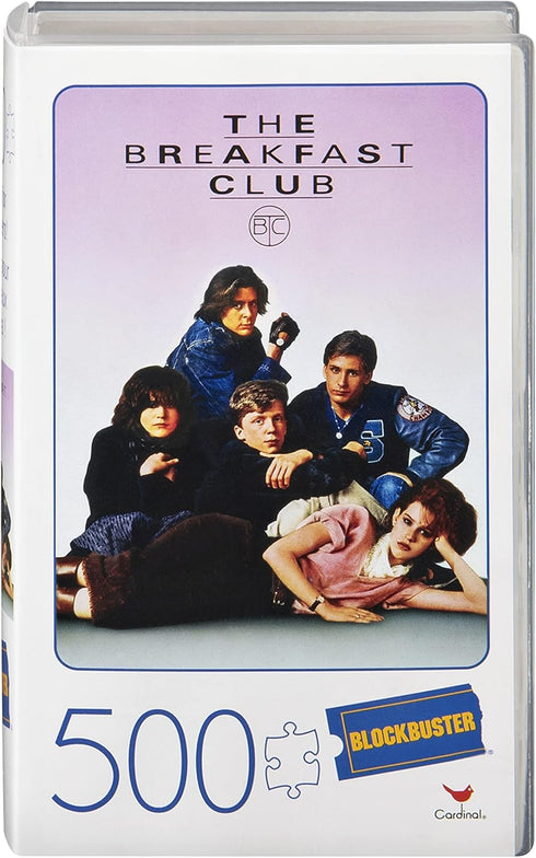 500-Piece Puzzle in Plastic Retro Blockbuster VHS Video Case, The Breakfast Club