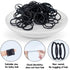 Thin Hair Tie for Baby Toddler Ponytail Holders, 100 Pieces Black Baby Girl Hair Ties