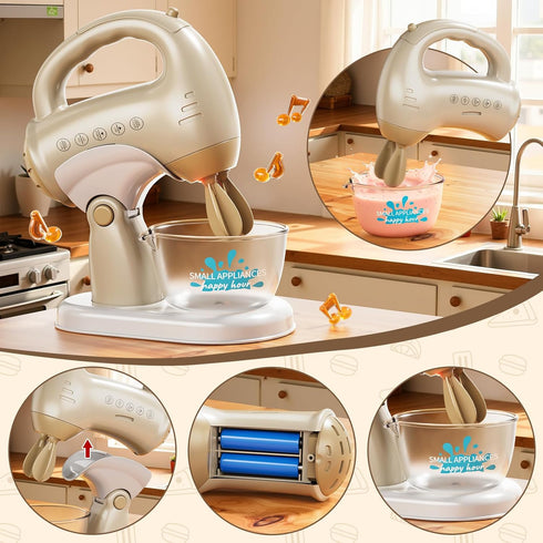 Xelabrion Playset Set 3-4 4-8, 3 4 5 6 7 8 Kids Kitchen for Toddlers, Play Kitchen Toys with Lights & Sounds, Pretend