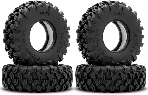 OGRC 1.0 Dual Stage Foam Tires Soft & Sticky for 1/24 SCX24 Gladiator Bronco C10 JLU Deadbolt B17 FCX24 1/18 TRX4-M