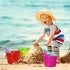 30 6.3 Inch Summer Jerify Pieces Mini Plastic Beach Pail Plastic Small Bucket Small Sand Pail Building Beach