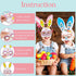 24 Packs Easter Bunny Mask Craft Kits for Kids Easter Crafts and Activities for Pretend Play Bunny Mask Bunny Stickers