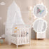 LOAOL Kids Bed Canopy with Lace Hanging Canopy Net for Baby Crib Nook Castle Game Tent Nursery Play Room Decor