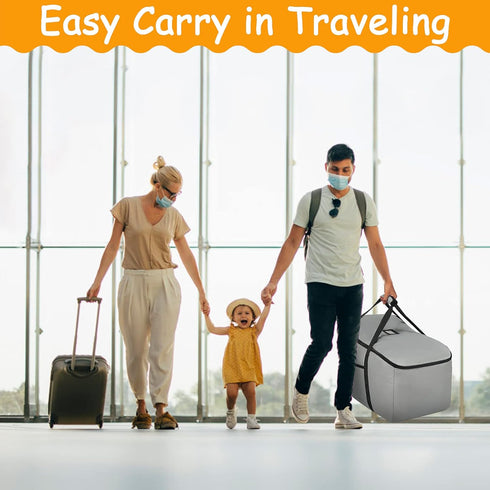Car Seat Travel Bag, Fits Chicco Keyfit 30, Uppababy Mesa, Nuna Pipa Lite, Padded Infant Gate Check Bag for Air Travel