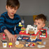 Set: 3+ Kids Pizza Oven Play Ice Cream Maker, Card Reader, Cash Register, Play Food (Pizza, Chicken Nuggets, Fries)