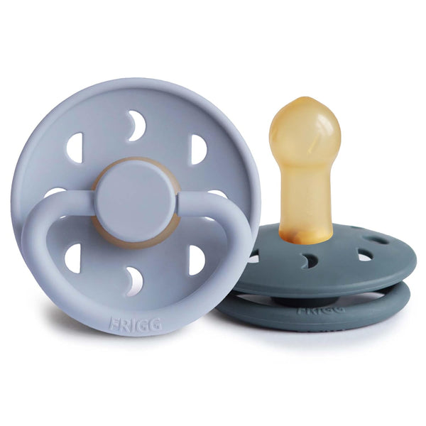 FRIGG Moon Natural Rubber Baby Pacifier | Made in Denmark | BPA-Free