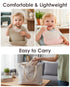 Tiny Marvels Silicone Bibs for Babies with Food Catcher Pocket, Adjustable Waterproof Feeding Bib for Infants