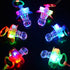 YOFOBU Halloween,Christmas,Birthday(6 LED Pacificers LED Light Up Pacifiers Necklace Flashing Pacifiers Whistles LED