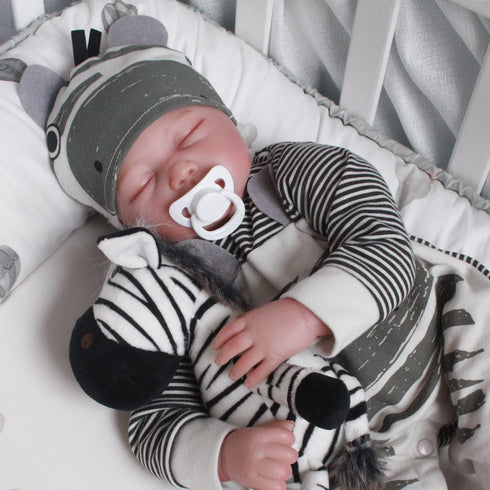 CHAREX 22 Inch Sleeping Reborn Baby Boy Doll, Lifelike Realistic Weighted Newborn, Christmas Gift for Kids Age 3+